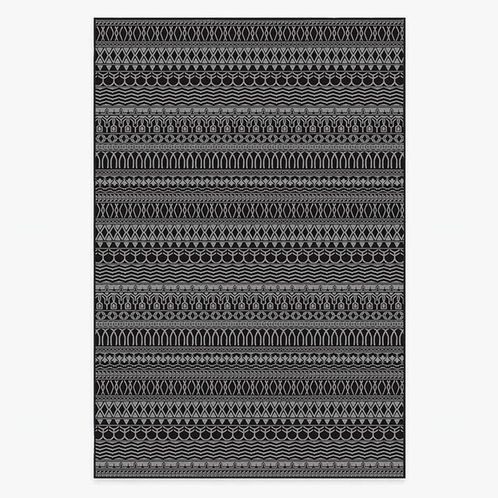 Henna Black Rug-6'x9' — view 1
